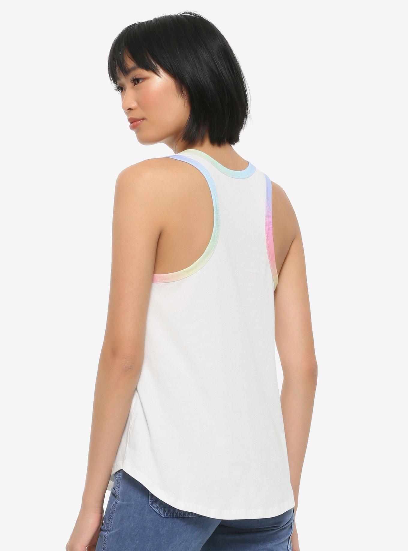 Sailor Moon Guardian Panels Girls Ringer Tank Top, WHITE, alternate