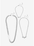 Safety Pin Dice Chain Necklace Set, , alternate