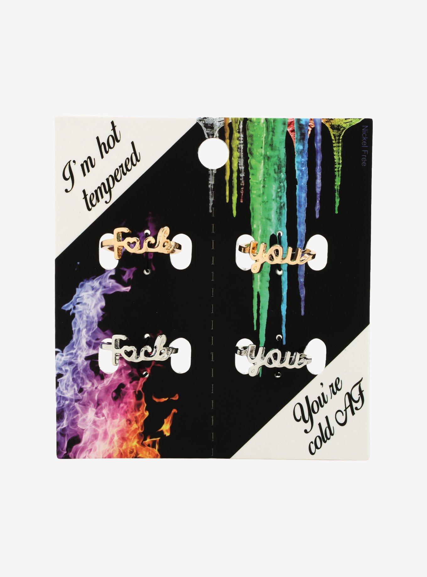 F*ck You Best Friend Ring Set, , alternate