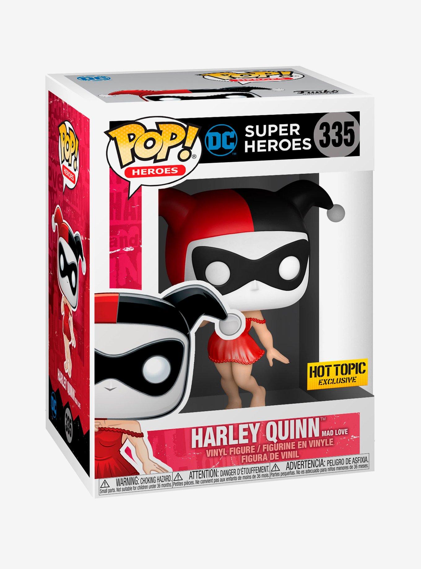 Funko DC Comics Super Heroes Pop! Heroes Harley Quinn Mad Love Vinyl Figure Hot Topic Exclusive, , alternate