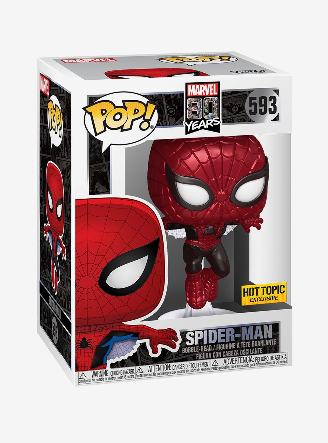 Funko Marvel 80 Years Pop! First Appearance Spider-Man (Metallic) Vinyl Bobble-Head, , alternate
