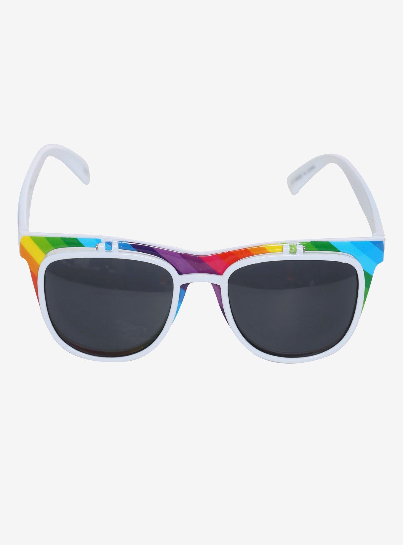 Rainbow Retro Sunglasses, , alternate