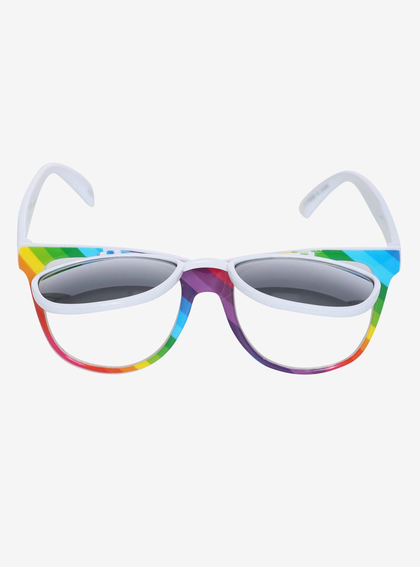 Rainbow Retro Sunglasses, , alternate