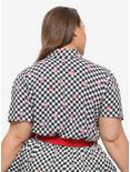 Her Universe Disney Snow White And The Seven Dwarfs Poison Apple Gingham Girls Woven Button-Up Plus Size, MULTI, alternate