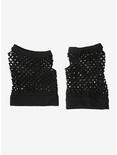Black Fishnet Fingerless Gloves, , alternate
