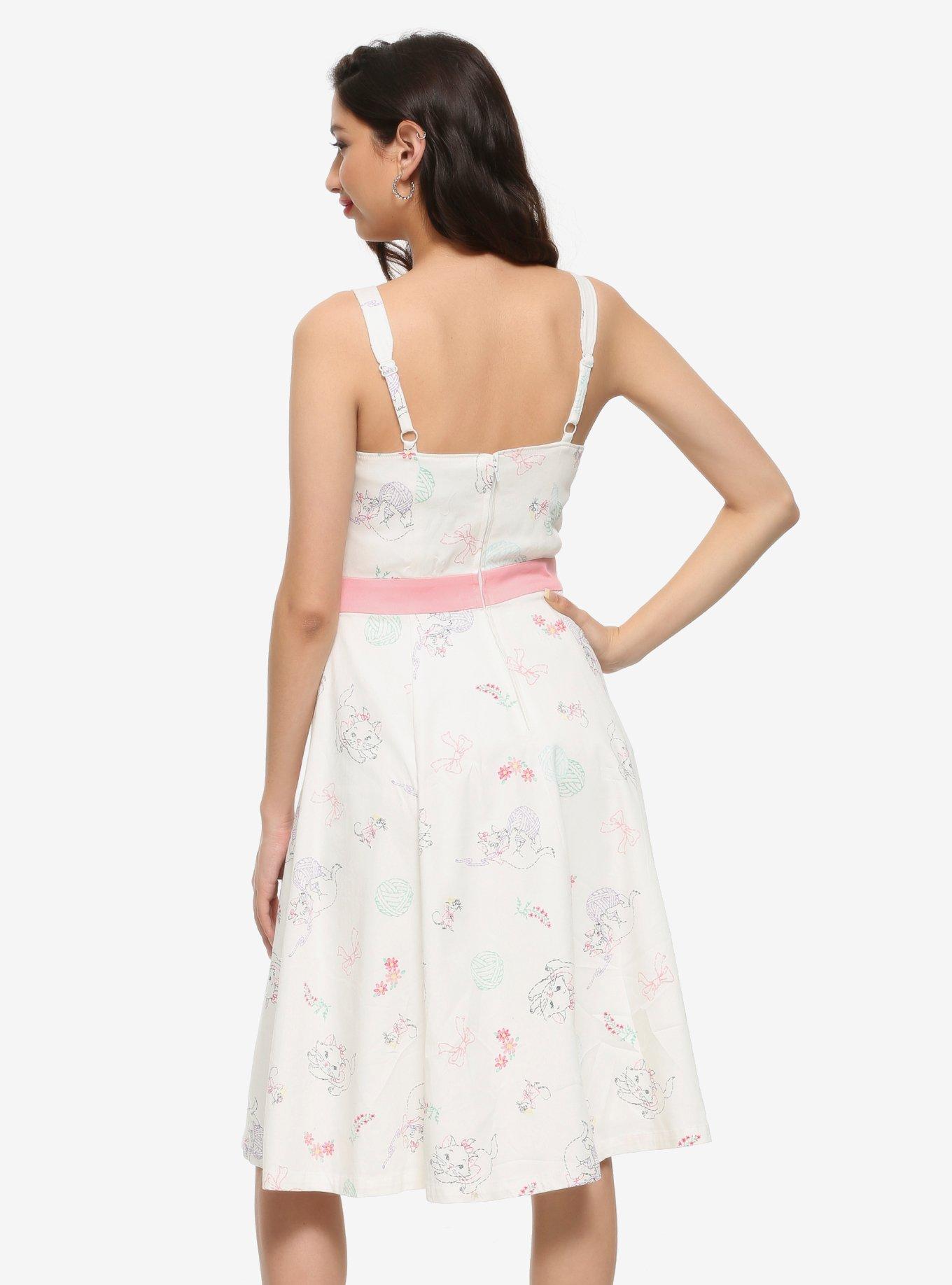Her Universe Disney The Aristocats Marie Retro Dress, WHITE, alternate