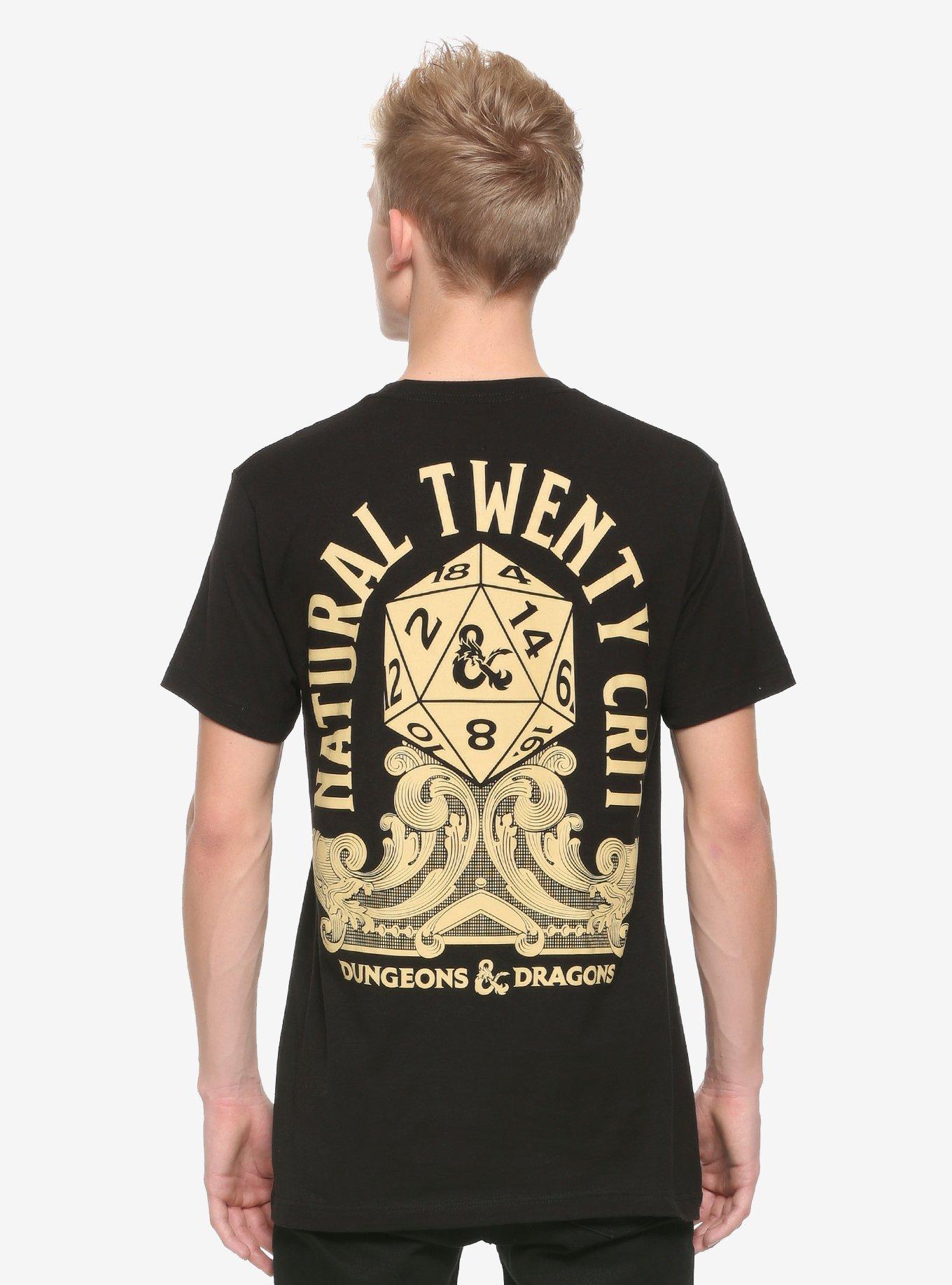 Dungeons & Dragons Natural Twenty Crit T-Shirt, BLACK, alternate