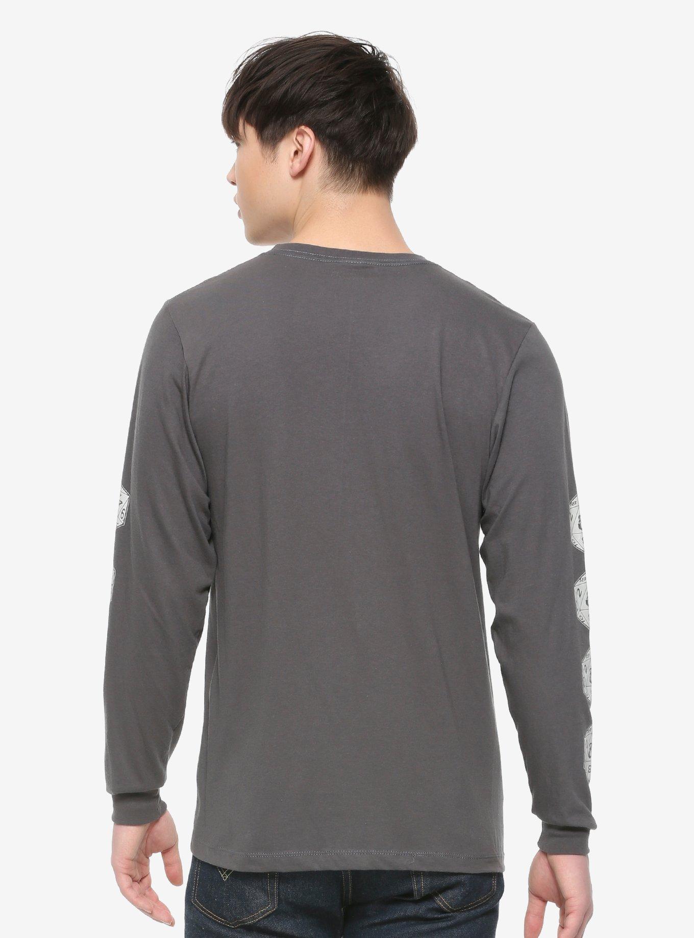 Dungeons & Dragons Logo Long-Sleeve T-Shirt, CHARCOAL, alternate