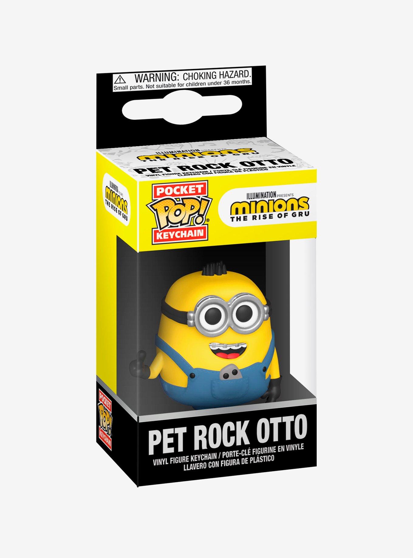 Funko Pocket Pop! Minions: The Rise of Gru Pet Rock Otto Vinyl Key Chain, , alternate