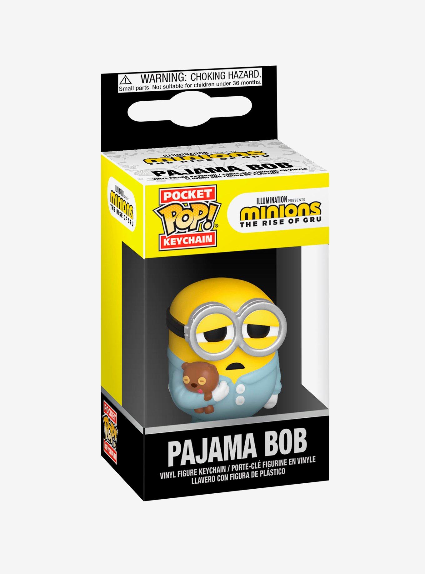 Funko Pocket Pop! Minions: The Rise of Gru Pajama Bob Vinyl Key Chain, , alternate