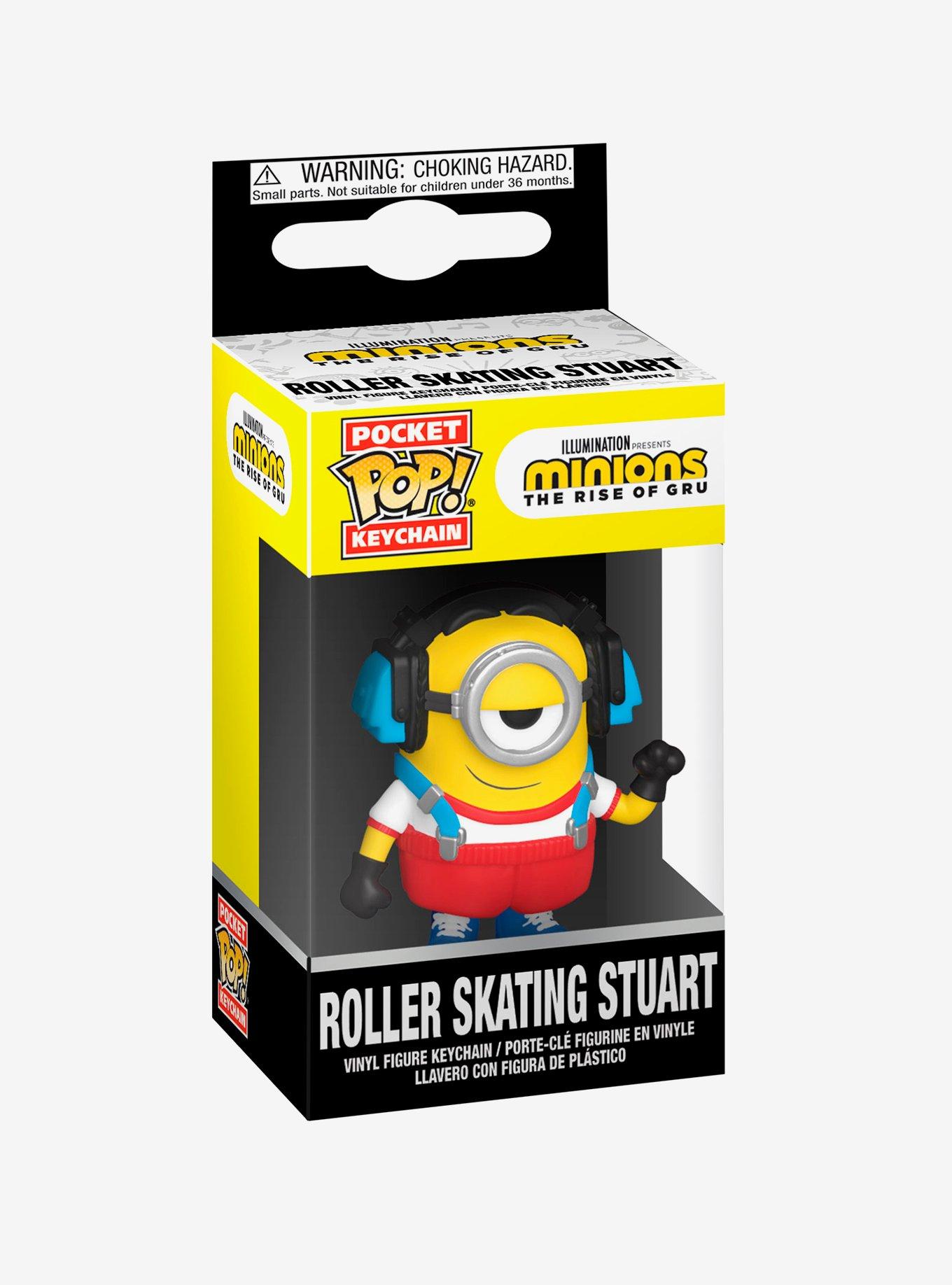 Funko Pocket Pop! Minions: The Rise of Gru Roller Skating Stuart Vinyl Key Chain, , alternate