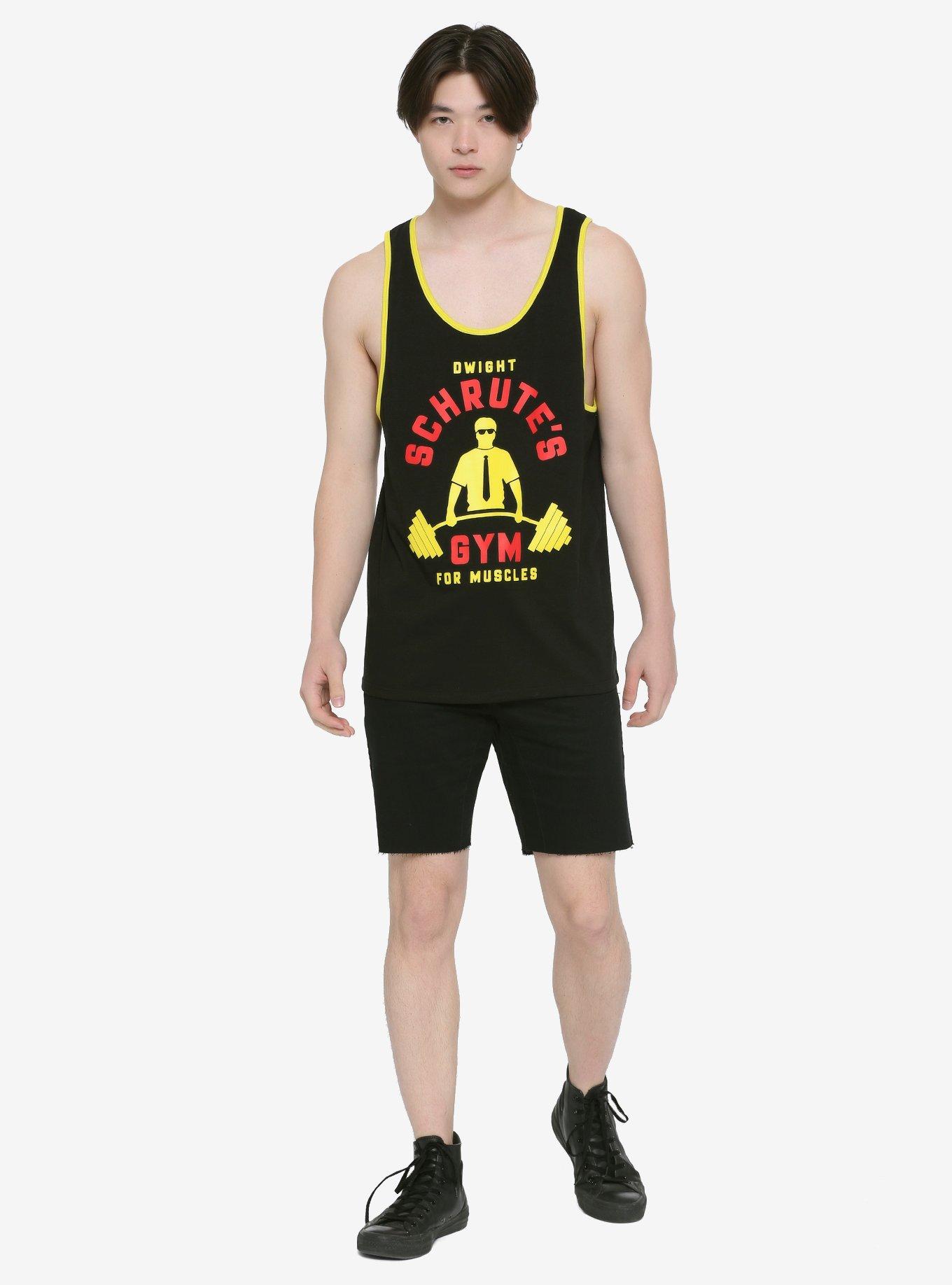The Office Dwight Schrute's Gym For Muscles Tank Top, BLACK, alternate