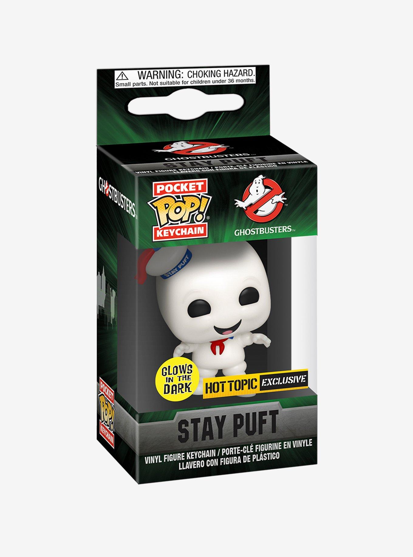 Funko Ghostbusters Pocket Pop! Stay Puft Glow-In-The-Dark Vinyl Key Chain Hot Topic Exclusive, , alternate
