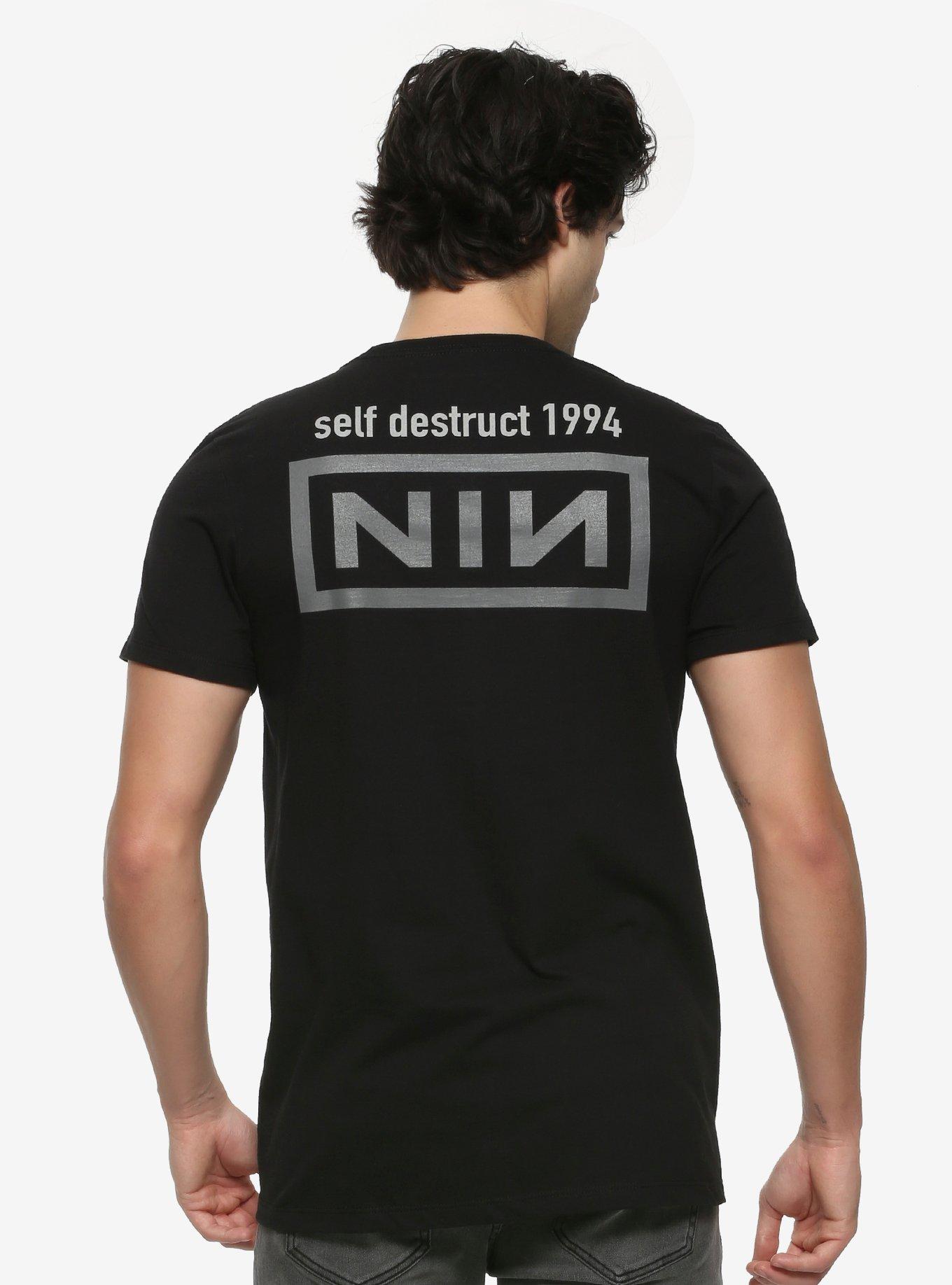 Nine Inch Nails Concert Photo T-Shirt, BLACK, alternate