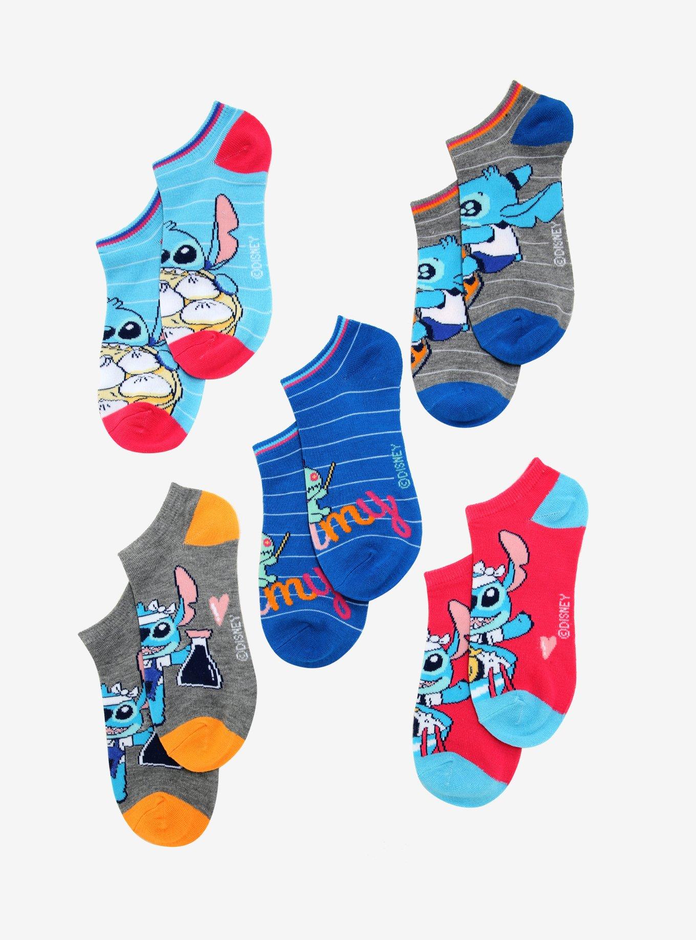 Disney Lilo & Stitch Stitch & Food Ankle Sock Set - BoxLunch Exclusive, , alternate