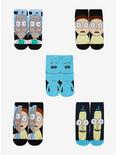 Rick and Morty Meeseeks, Mr. Poopybutthole, Rick, & Morty Ankle Sock Set - BoxLunch Exclusive, , alternate