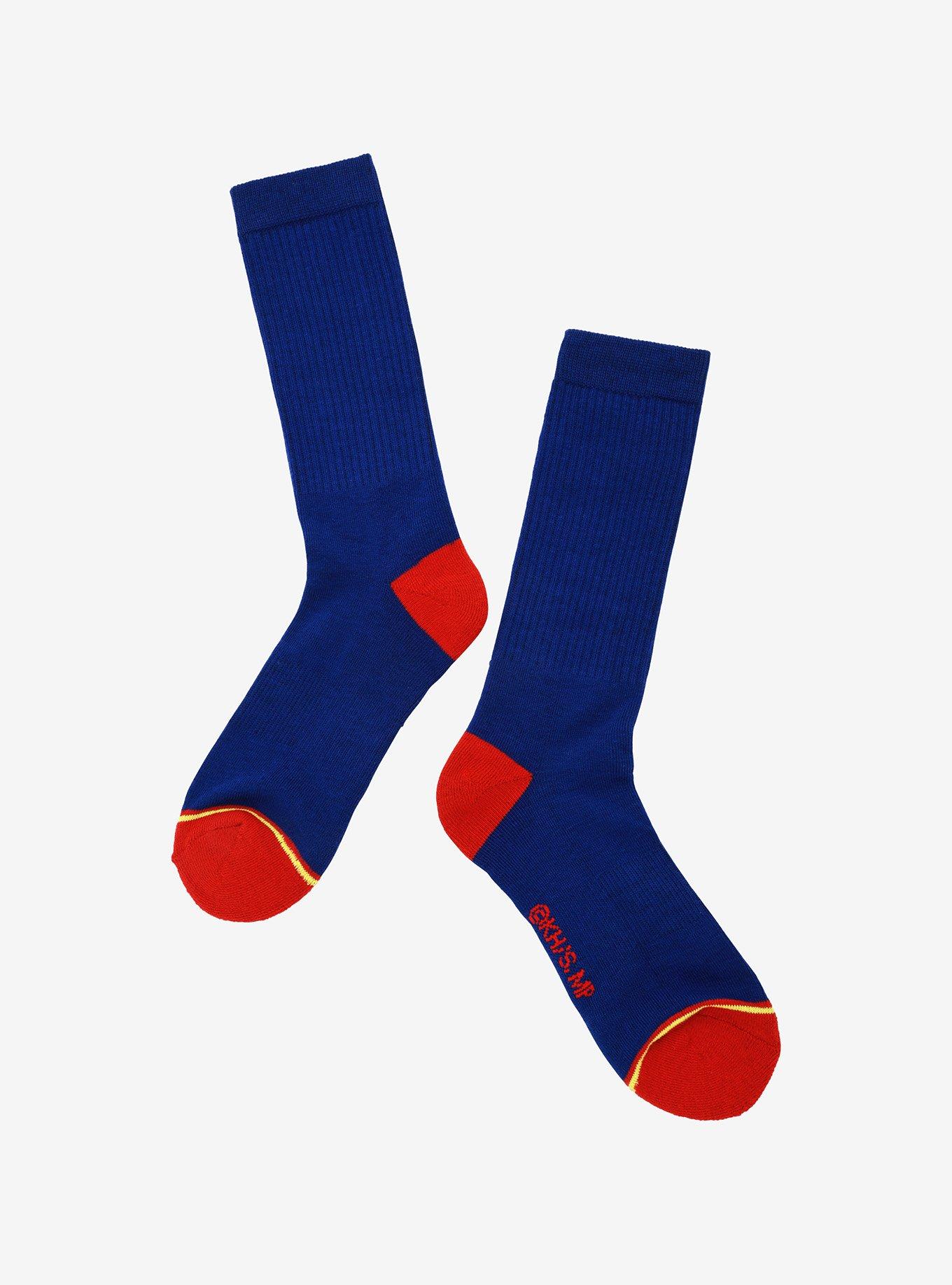 My Hero Academia All Might Patch Crew Socks - BoxLunch Exclusive, , alternate