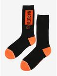 Naruto Shippuden Orange Logo Crew Socks - BoxLunch Exclusive, , alternate