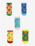 Cats & Food Allover Print Ankle Sock Set - BoxLunch Exclusive, , alternate