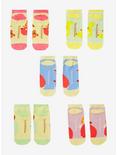 Animal Crossing Characters & Fruit Ankle Sock Set, , alternate