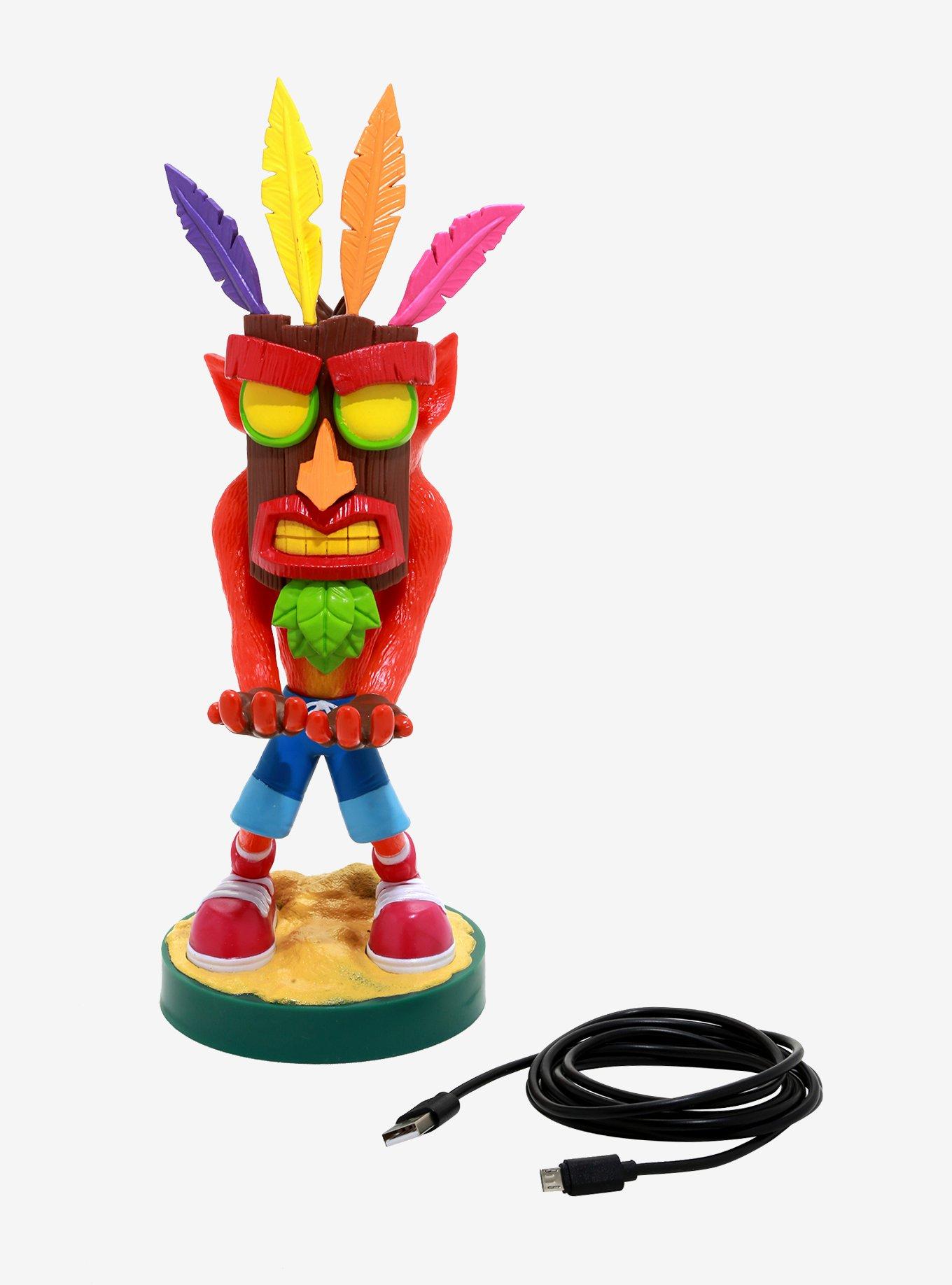 Exquisite Gaming Crash Bandicoot Cable Guys Crash Aku Aku Phone & Controller  Holder