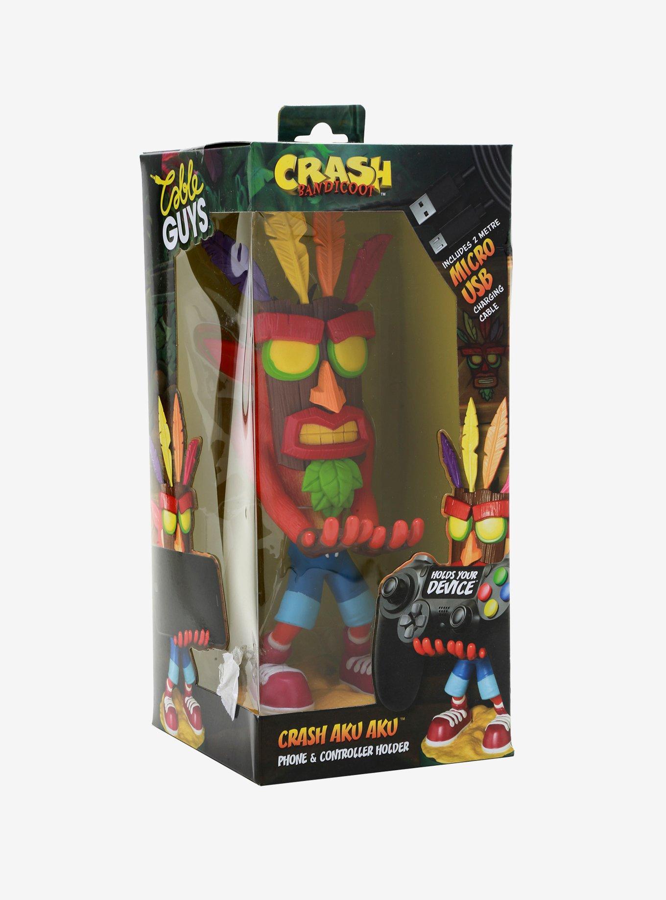 Exquisite Gaming Crash Bandicoot Cable Guys Crash Aku Aku Phone & Controller Holder, , alternate