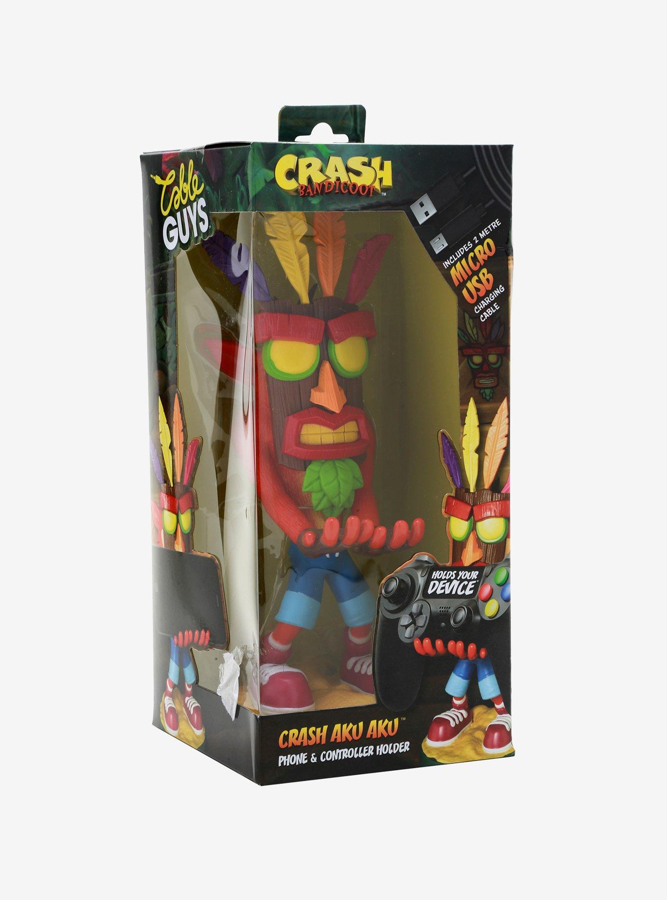 Exquisite Gaming Crash Bandicoot Cable Guys Crash Aku Aku Phone & Controller  Holder