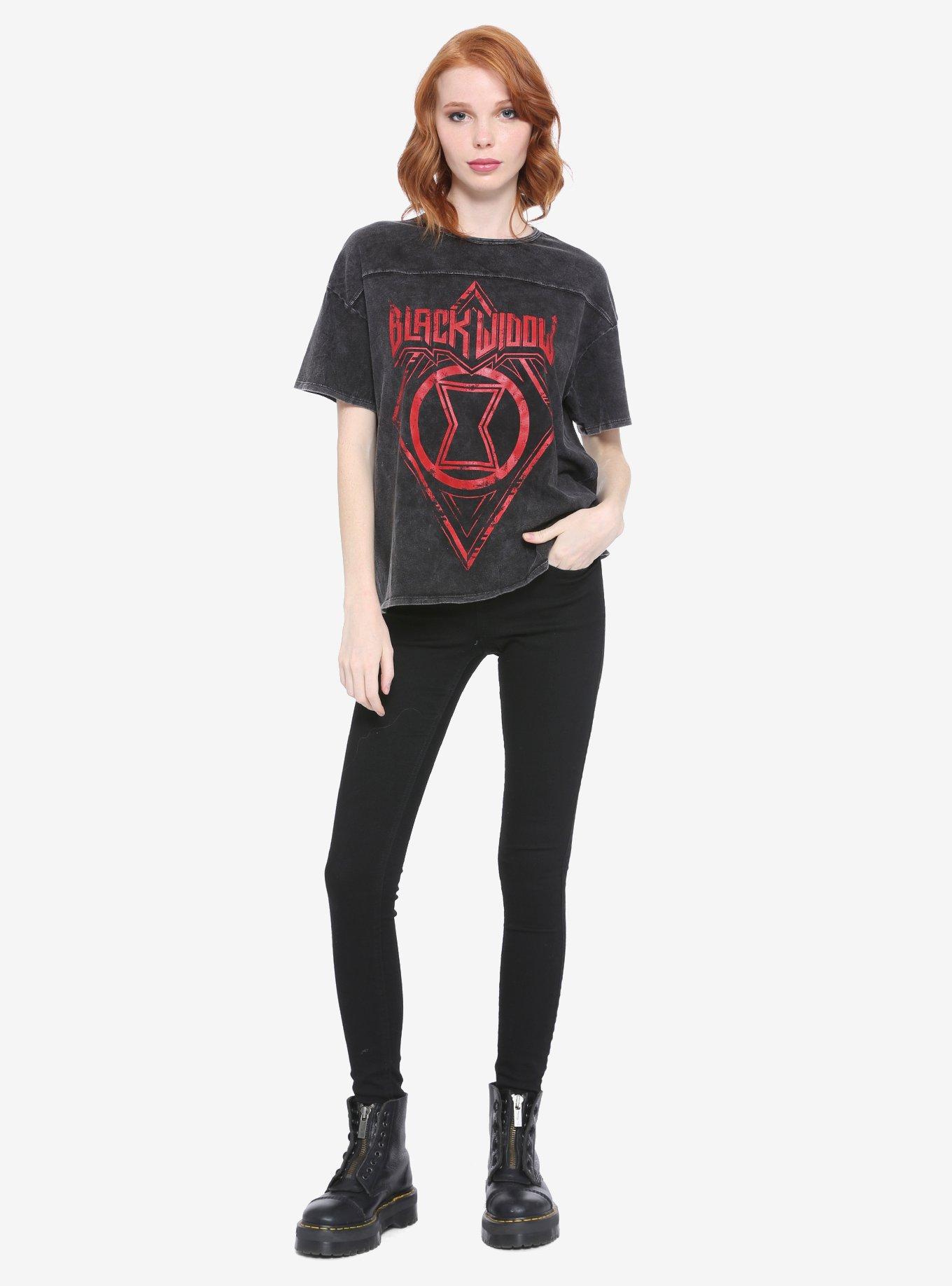 Her Universe Marvel Black Widow Tour Girls T-Shirt, MULTI, alternate