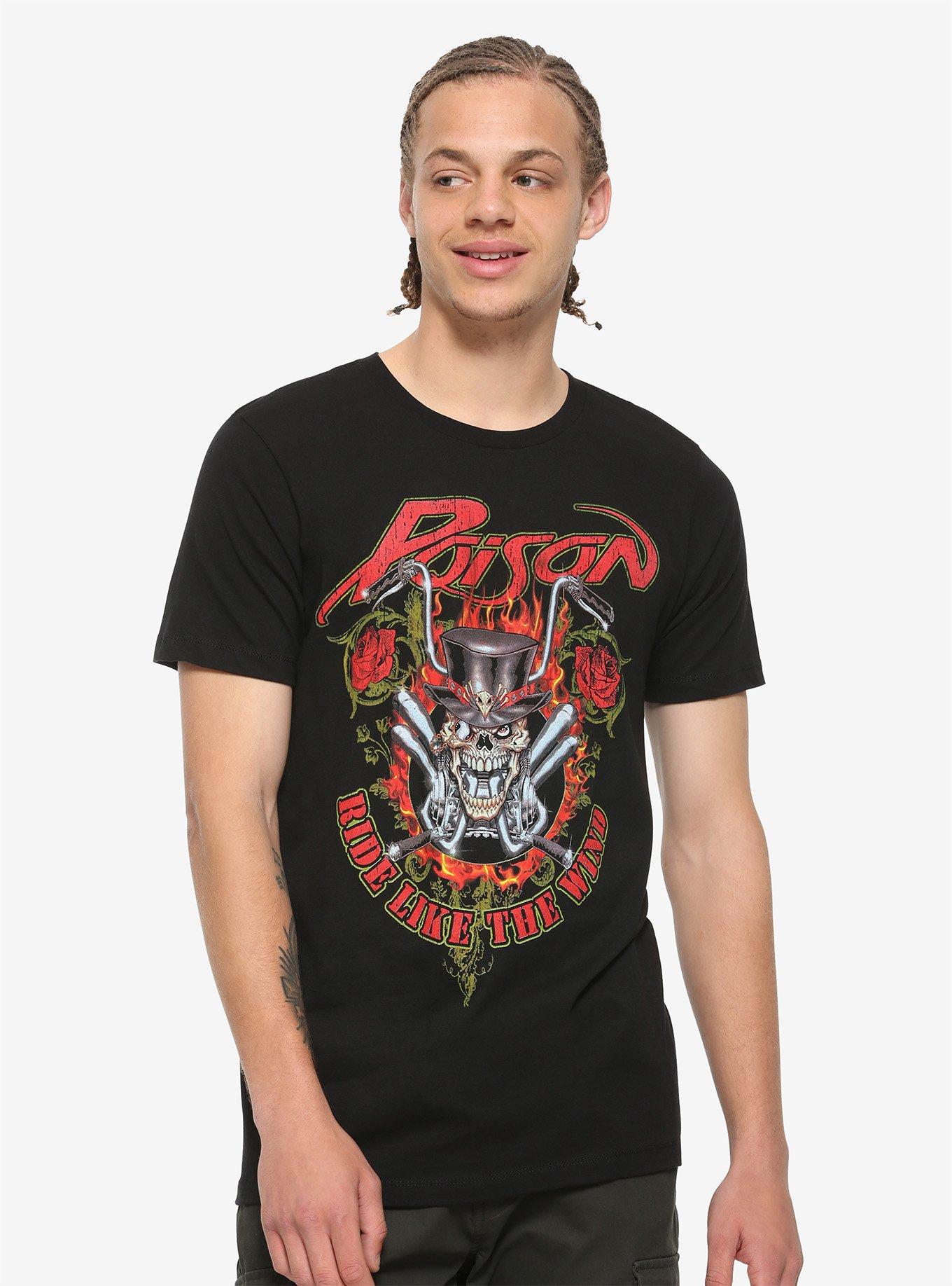 Poison Ride Like The Wind T-Shirt, BLACK, alternate