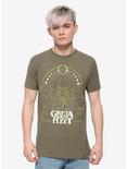 Greta Van Fleet Moon Phase T-Shirt, GREEN, alternate