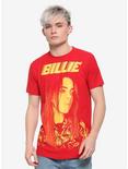 Billie Eilish Orange Portrait T-Shirt, RED, alternate