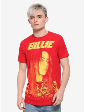 Plus Size Billie Eilish Orange Portrait T-Shirt, , hi-res