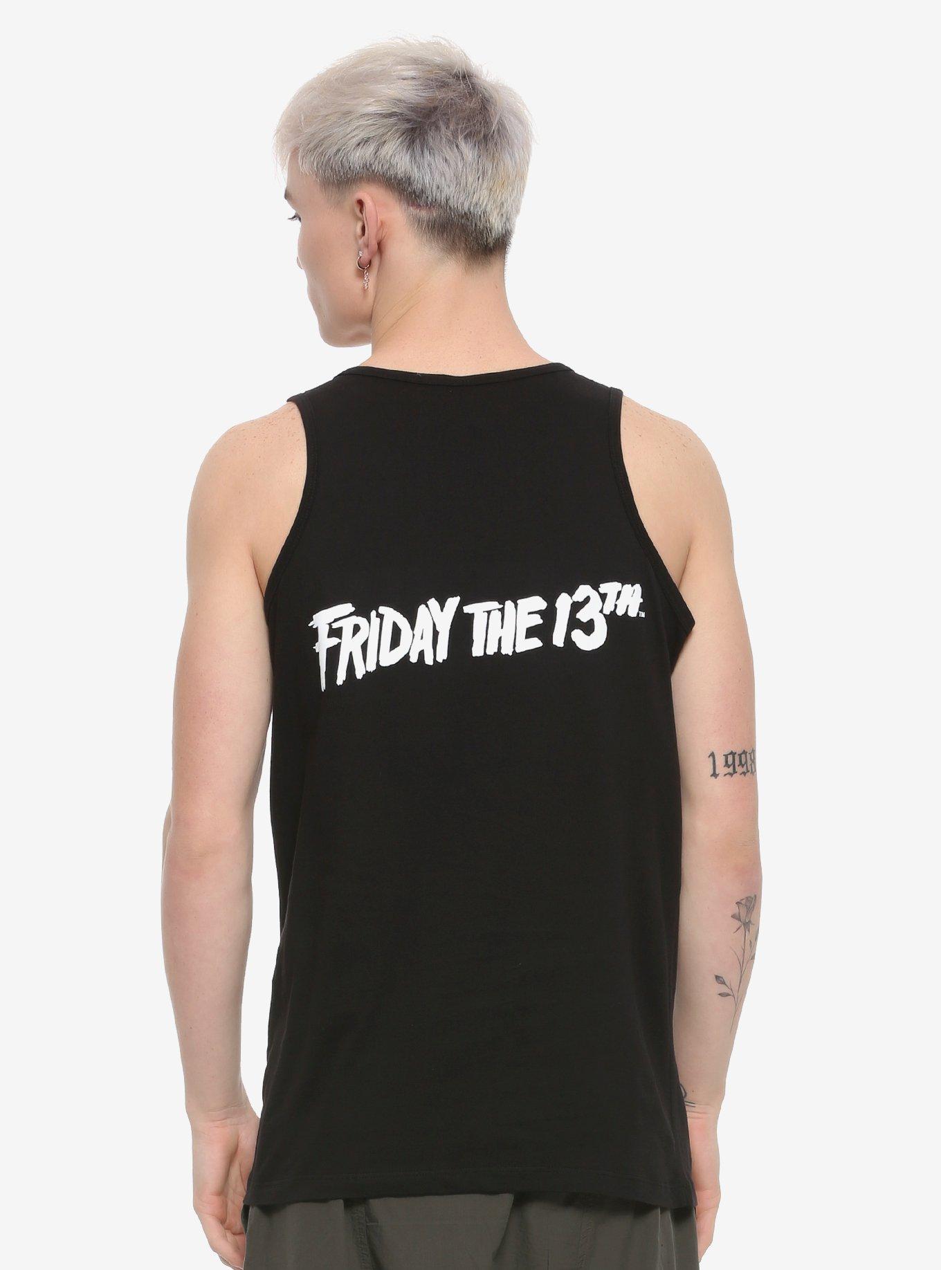 Friday The 13th Jason Portrait Tank Top, BLACK, alternate