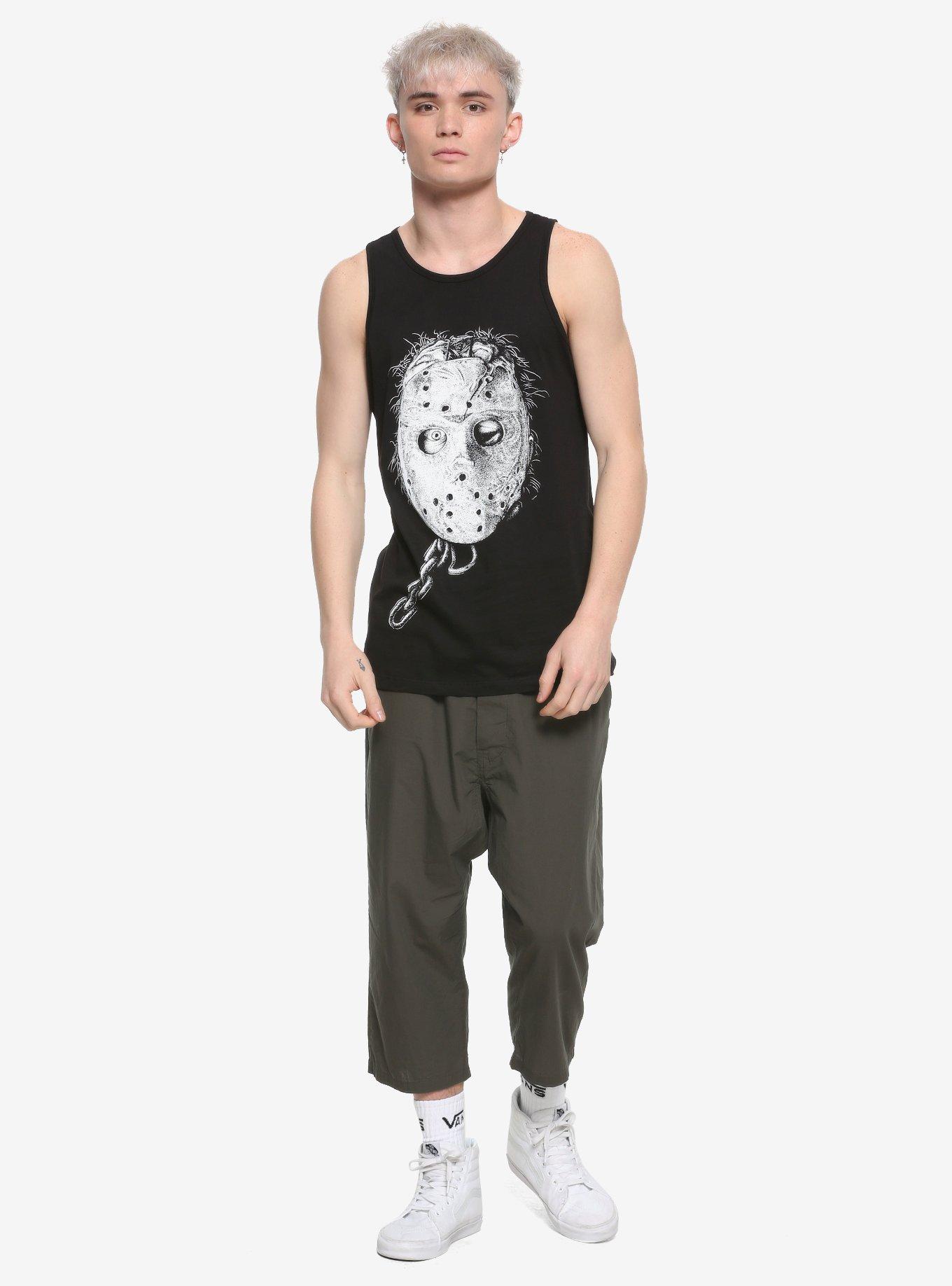 Friday The 13th Jason Portrait Tank Top, BLACK, alternate