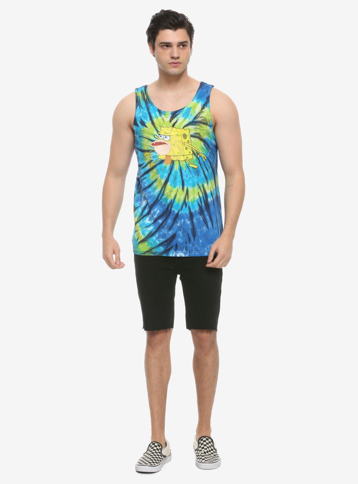 SpongeBob SquarePants SpongeGar Tie-Dye Tank Top, MULTI, alternate