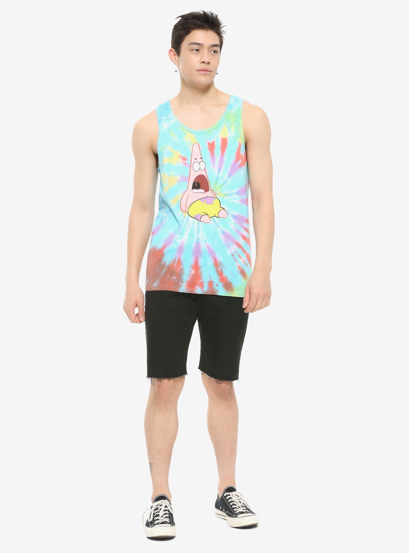 SpongeBob SquarePants Surprised Patrick Tie-Dye Tank Top, MULTI, alternate