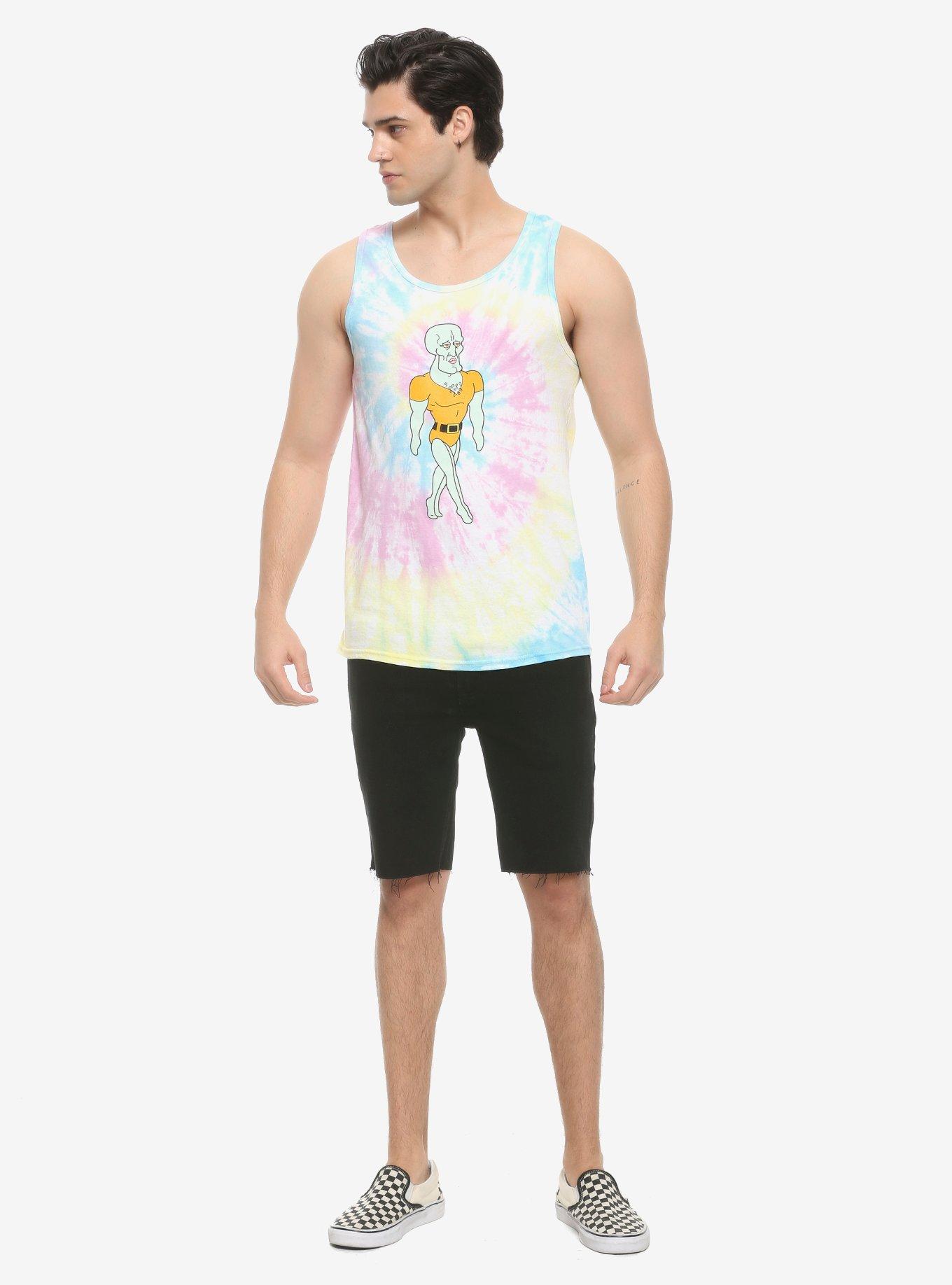 SpongeBob SquarePants Handsome Squidward Tie-Dye Tank Top, MULTI, alternate