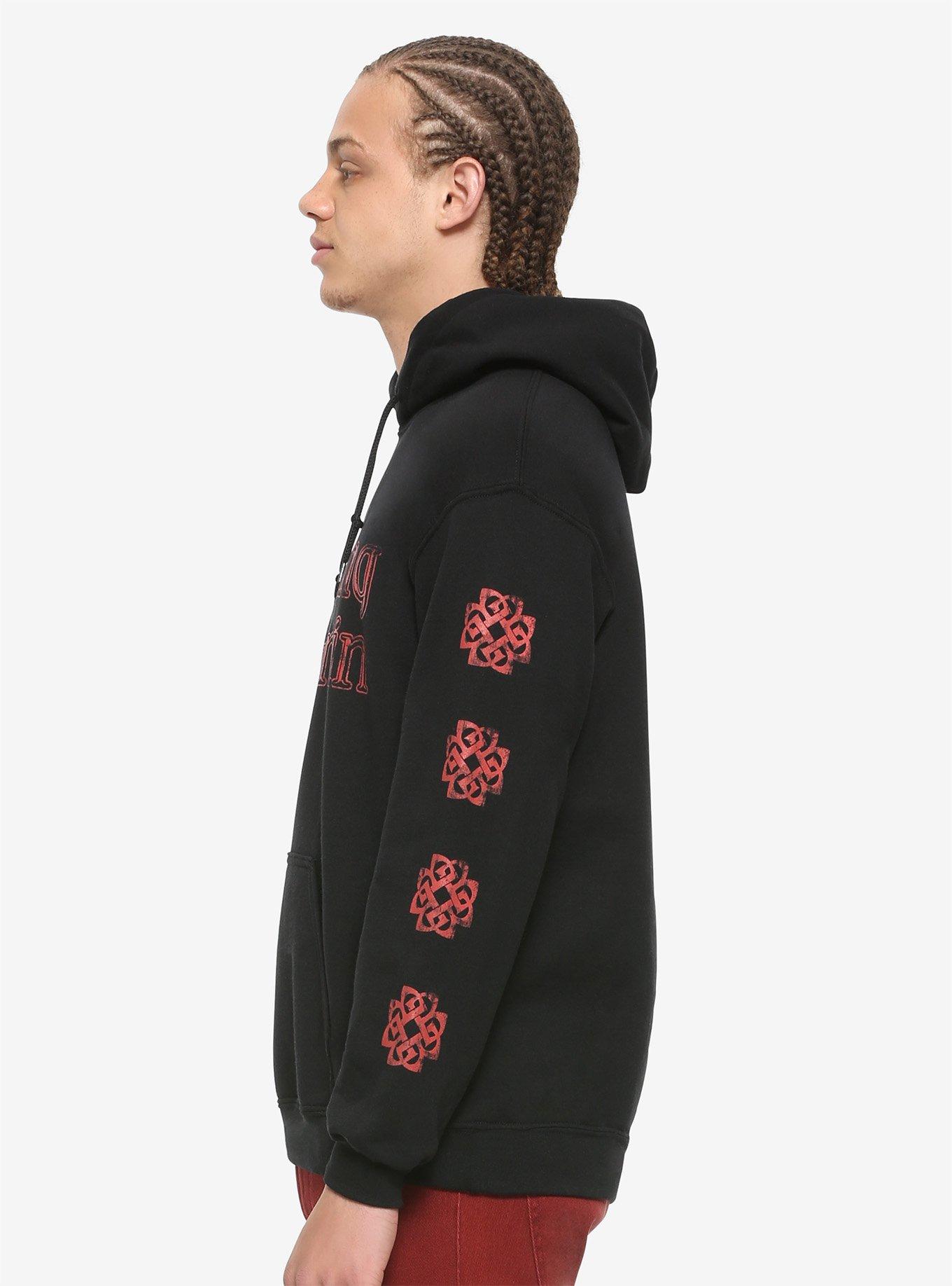 Breaking Benjamin Cross Logo Hoodie, BLACK, alternate