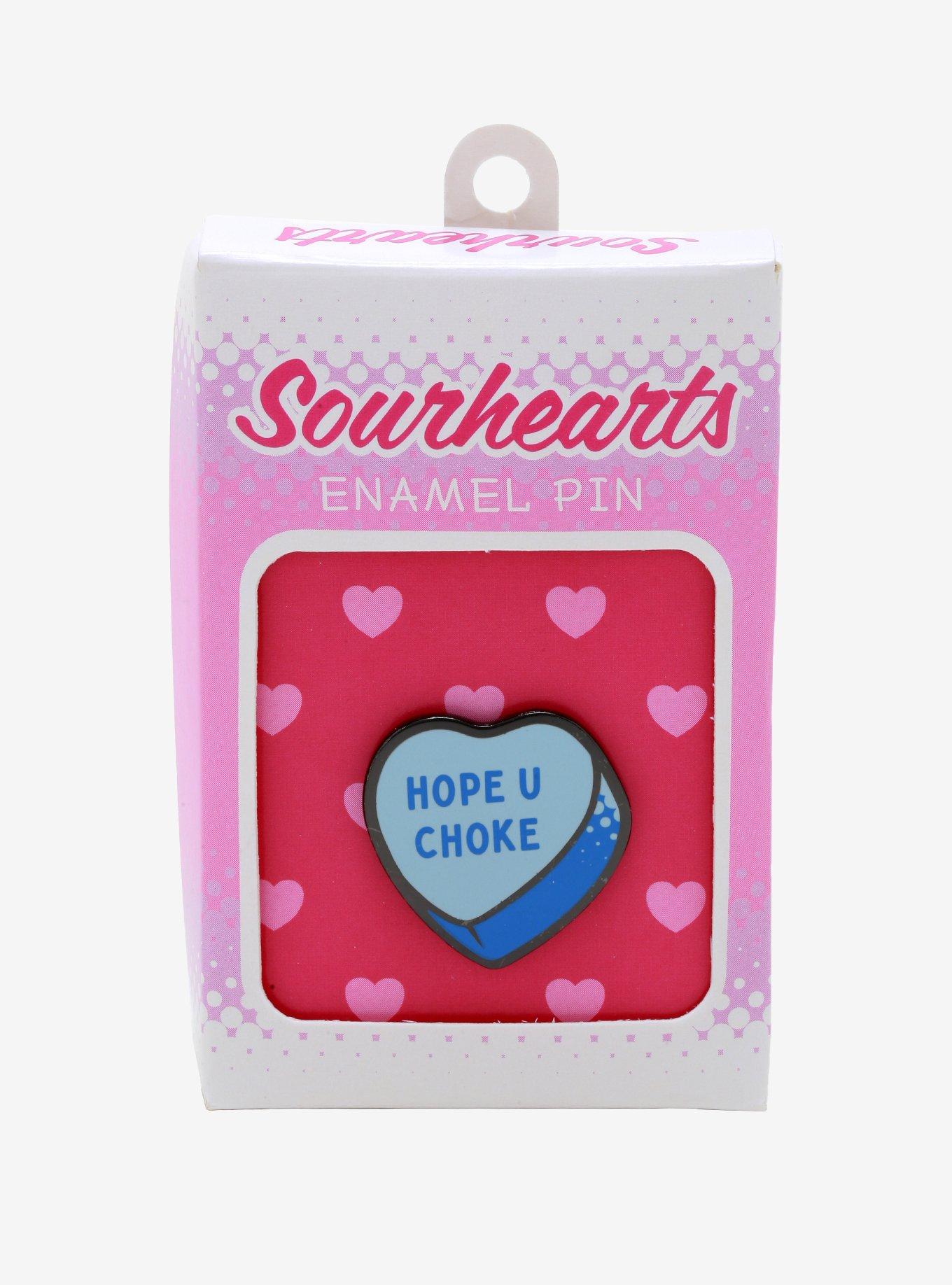 Candy Heart HOPE U CHOKE Enamel Pin, , alternate