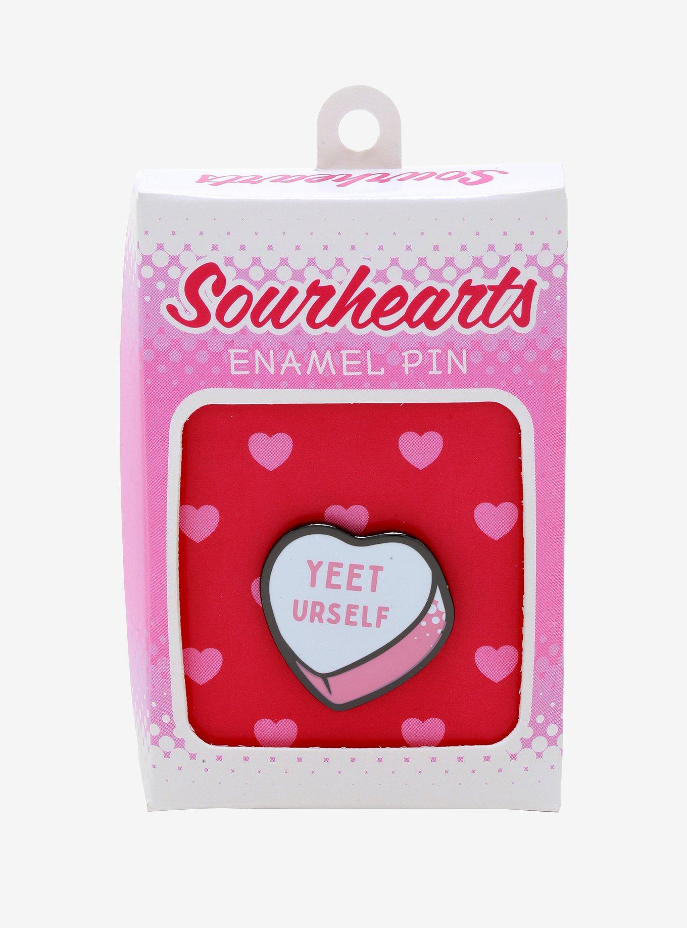 Candy Heart YEET URSELF Enamel Pin, , alternate
