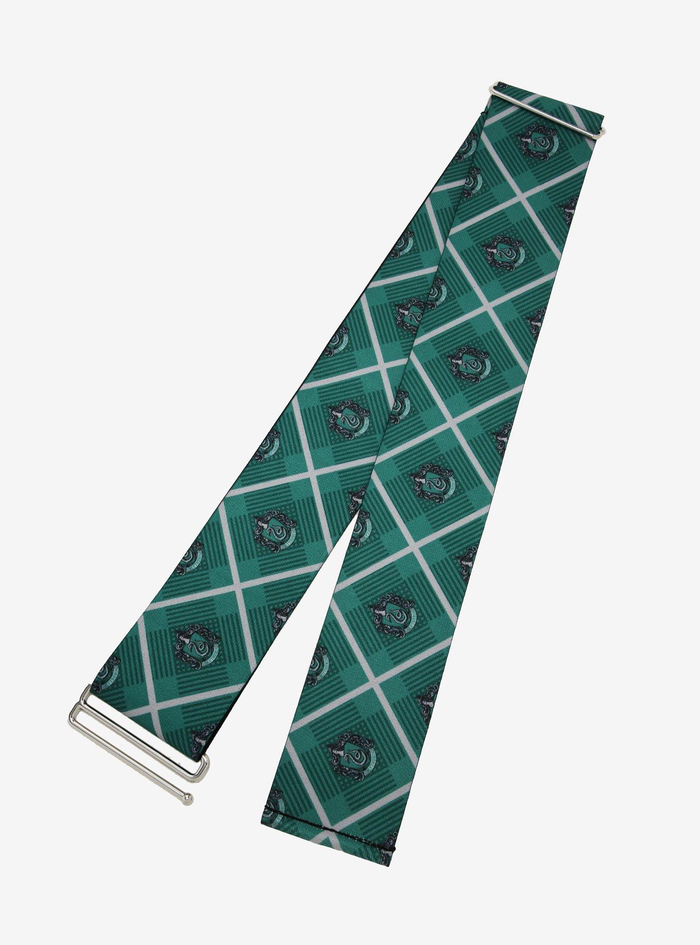 Buckle-Down Harry Potter Slytherin Plaid Cinch Belt, MULTI, alternate