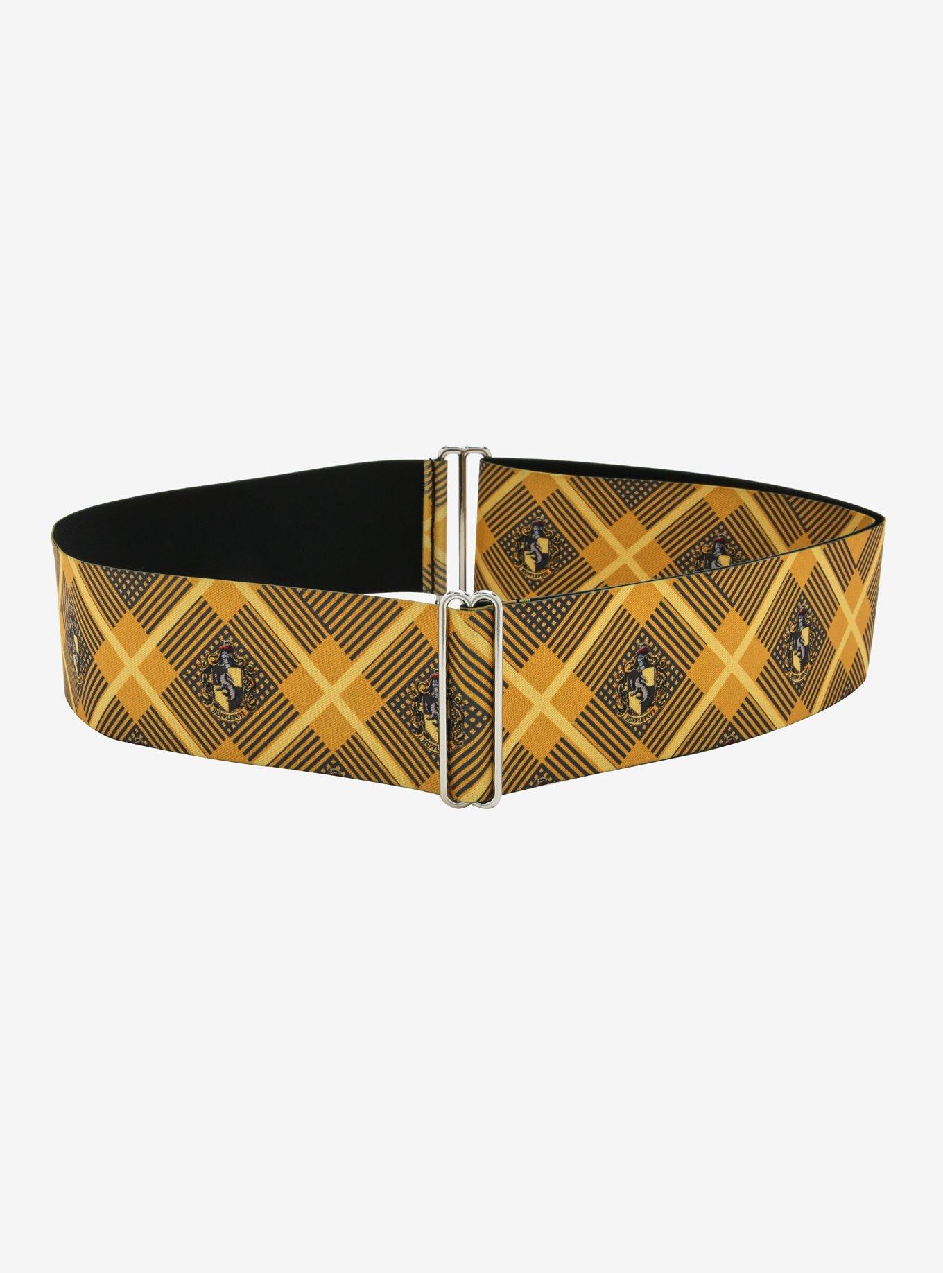 Buckle-Down Harry Potter Hufflepuff Plaid Cinch Belt, MULTI, alternate