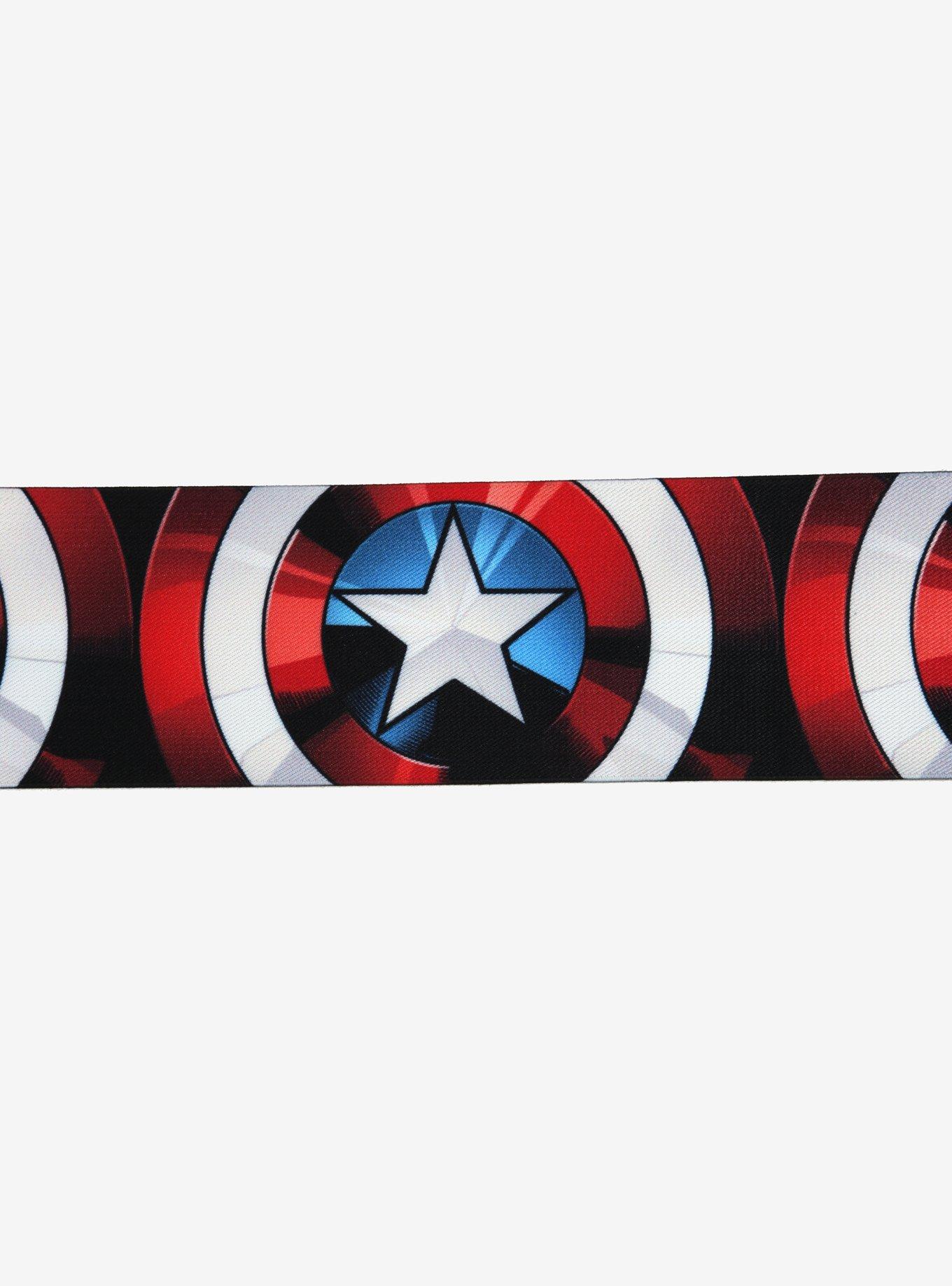 Buckle-Down Marvel Captain America Shield Cinch Belt, MULTI, alternate