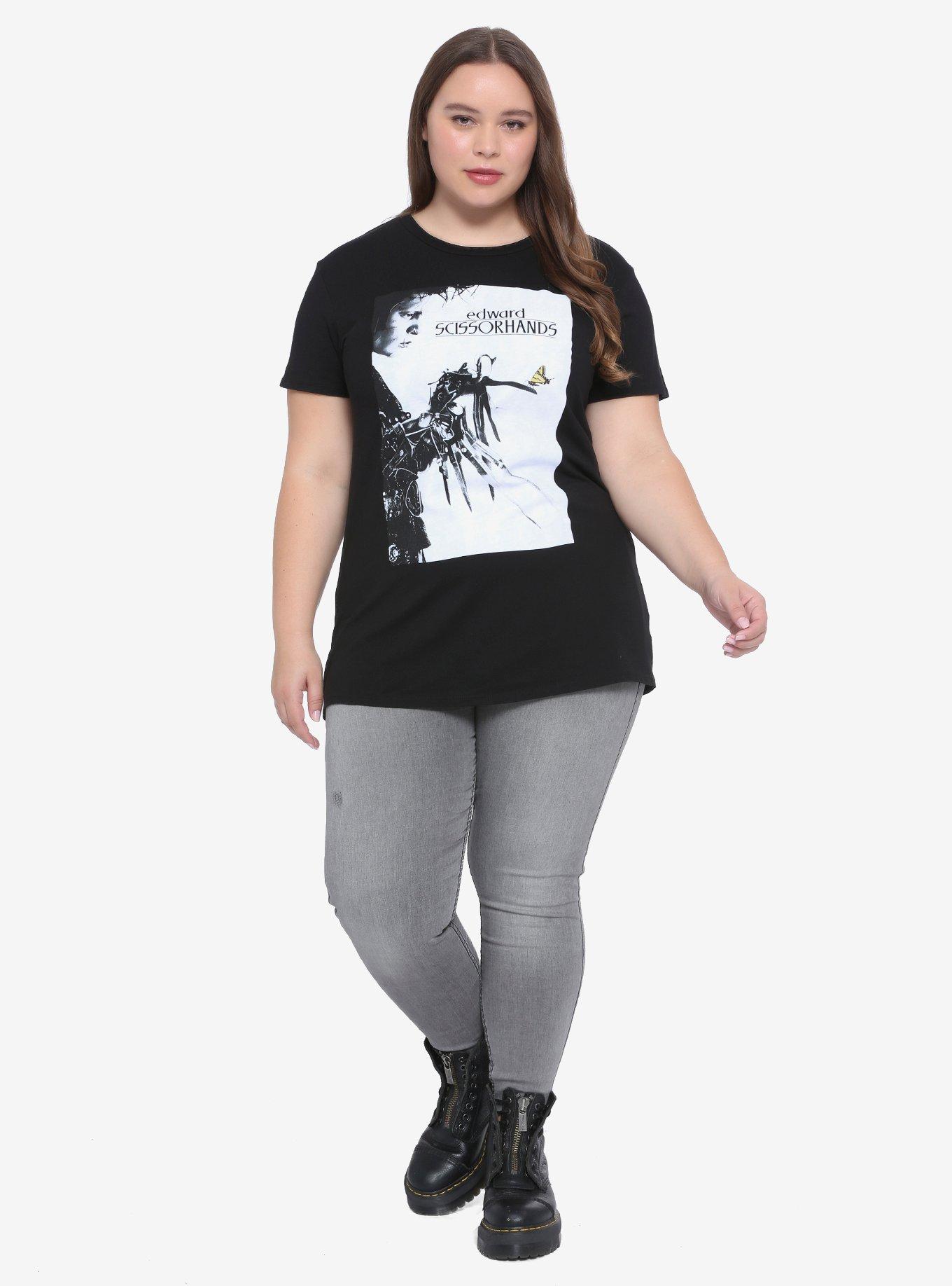 Edward Scissorhands Butterfly Poster Girls T-Shirt Plus Size, MULTI, alternate