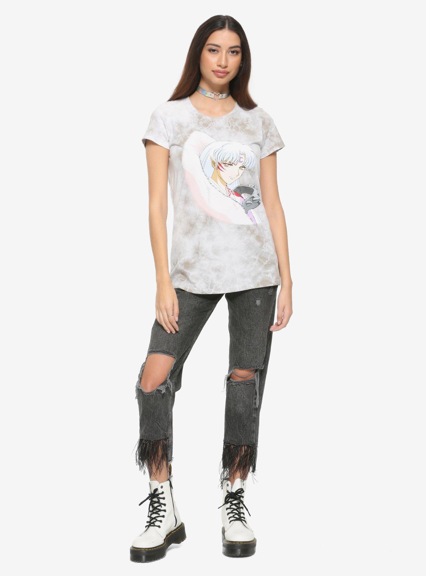 InuYasha Sesshomaru Washed Girls T-Shirt, MULTI, alternate