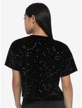 Star Constellation Velvet Girls Crop Top, MULTI, alternate