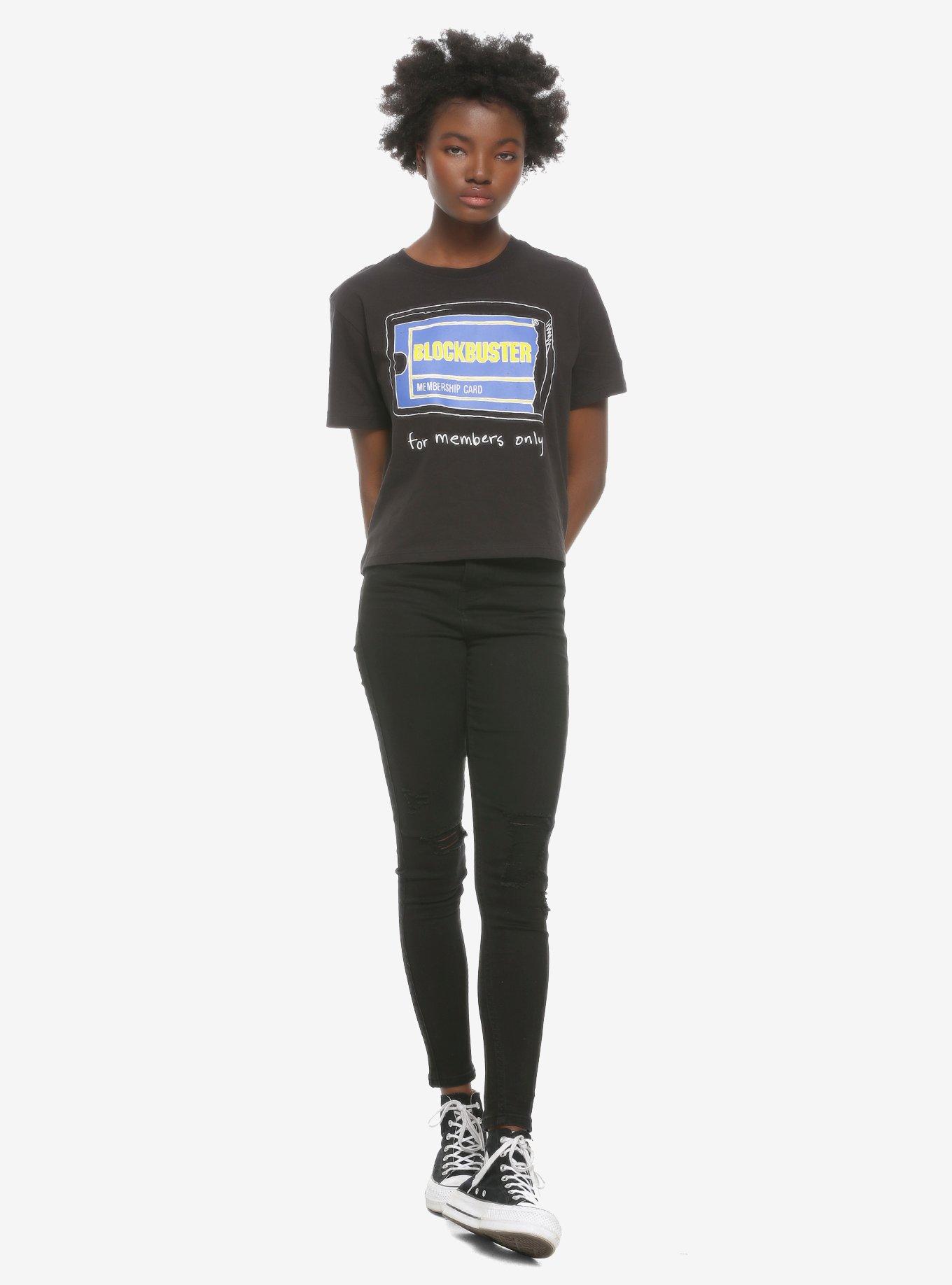 Blockbuster Membership Card Girls Crop T-Shirt, MULTI, alternate