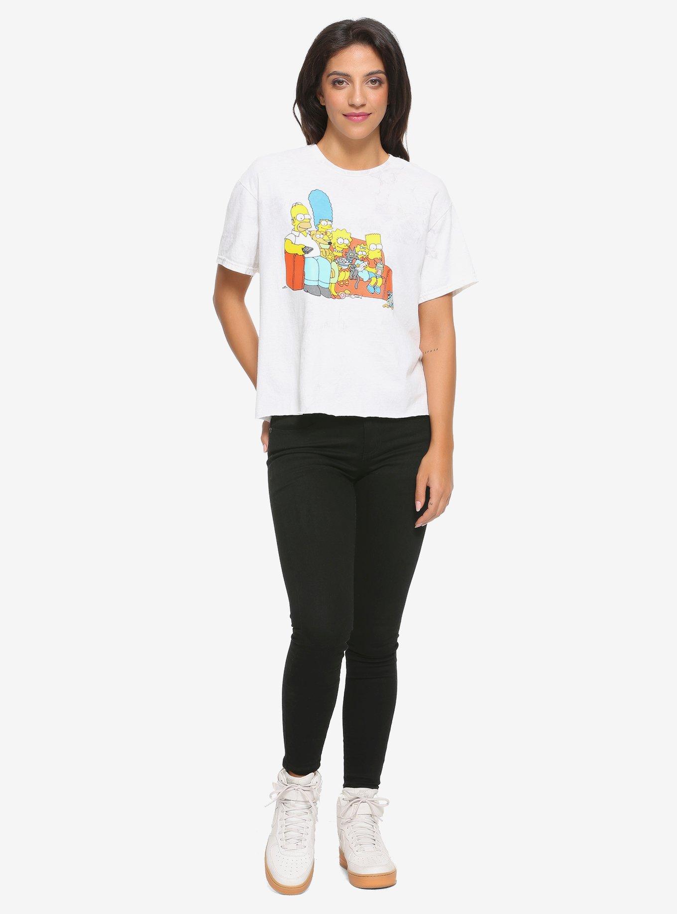 The Simpsons Couch Girls Crop T-Shirt, MULTI, alternate