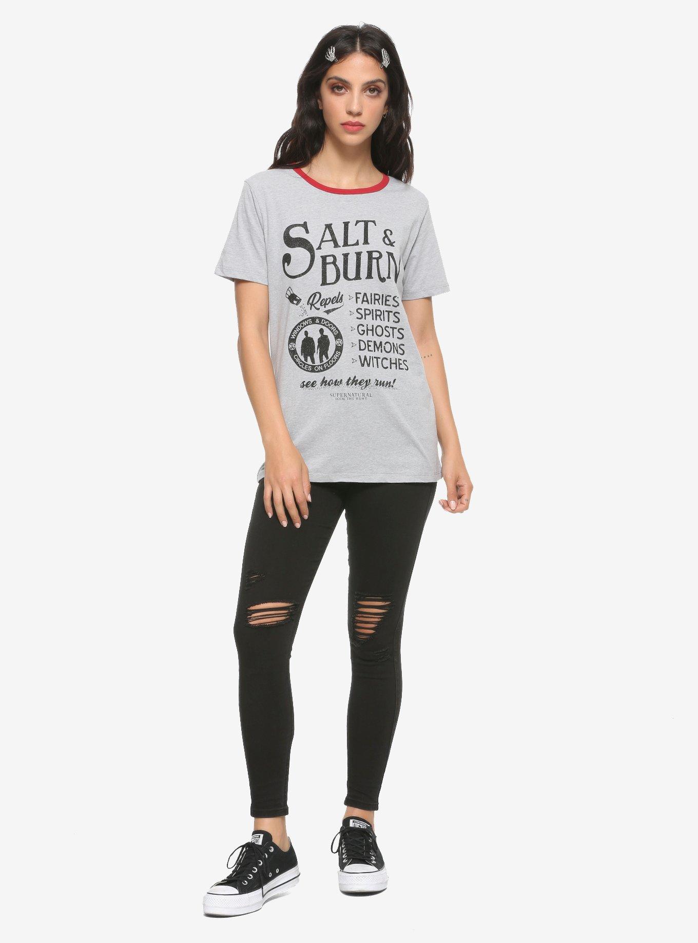 Supernatural Salt & Burn Ad Girls T-Shirt, MULTI, alternate