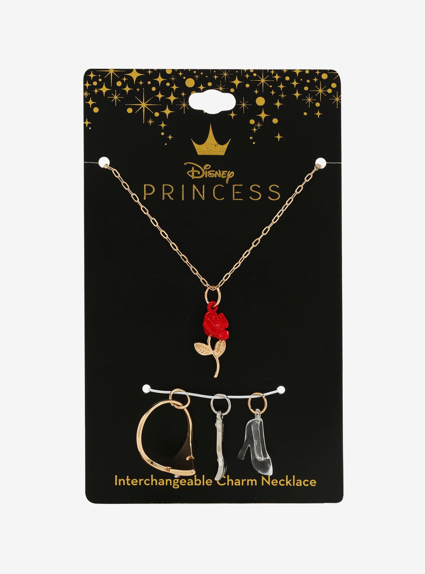 Disney Princess Interchangeable Charm Necklace - BoxLunch Exclusive, , alternate